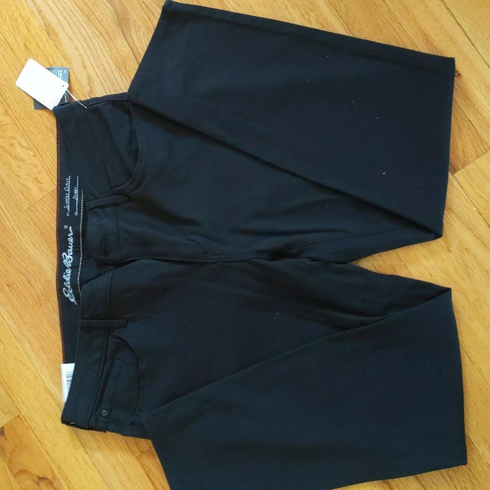 Eddie Bauer Elysian Slightly Curvy Black pants, size 16
